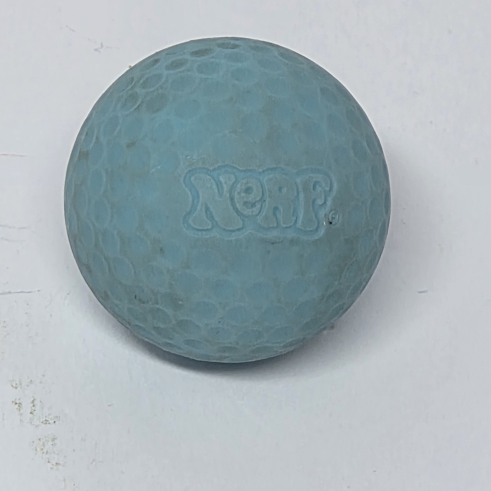 Vintage 1987 Nerf Indoor Golf Blue Ball Replacement Part Parkerβ Brothers Toy